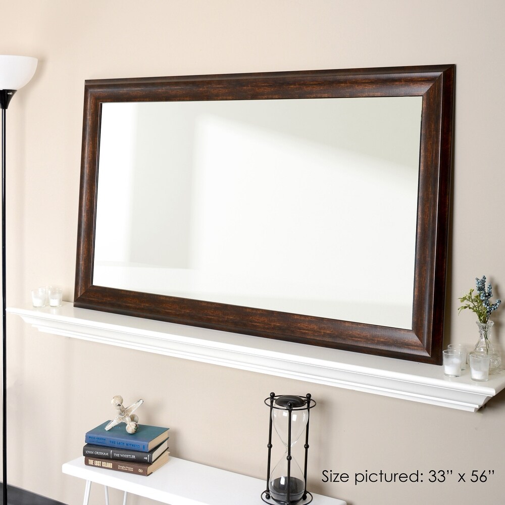 Deep Copper Extra Large Framed Wall Mirror