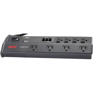 APC Home Office SurgeArrest 8-Outlet Surge Protector with Phone (Splitter) Protection P8T3