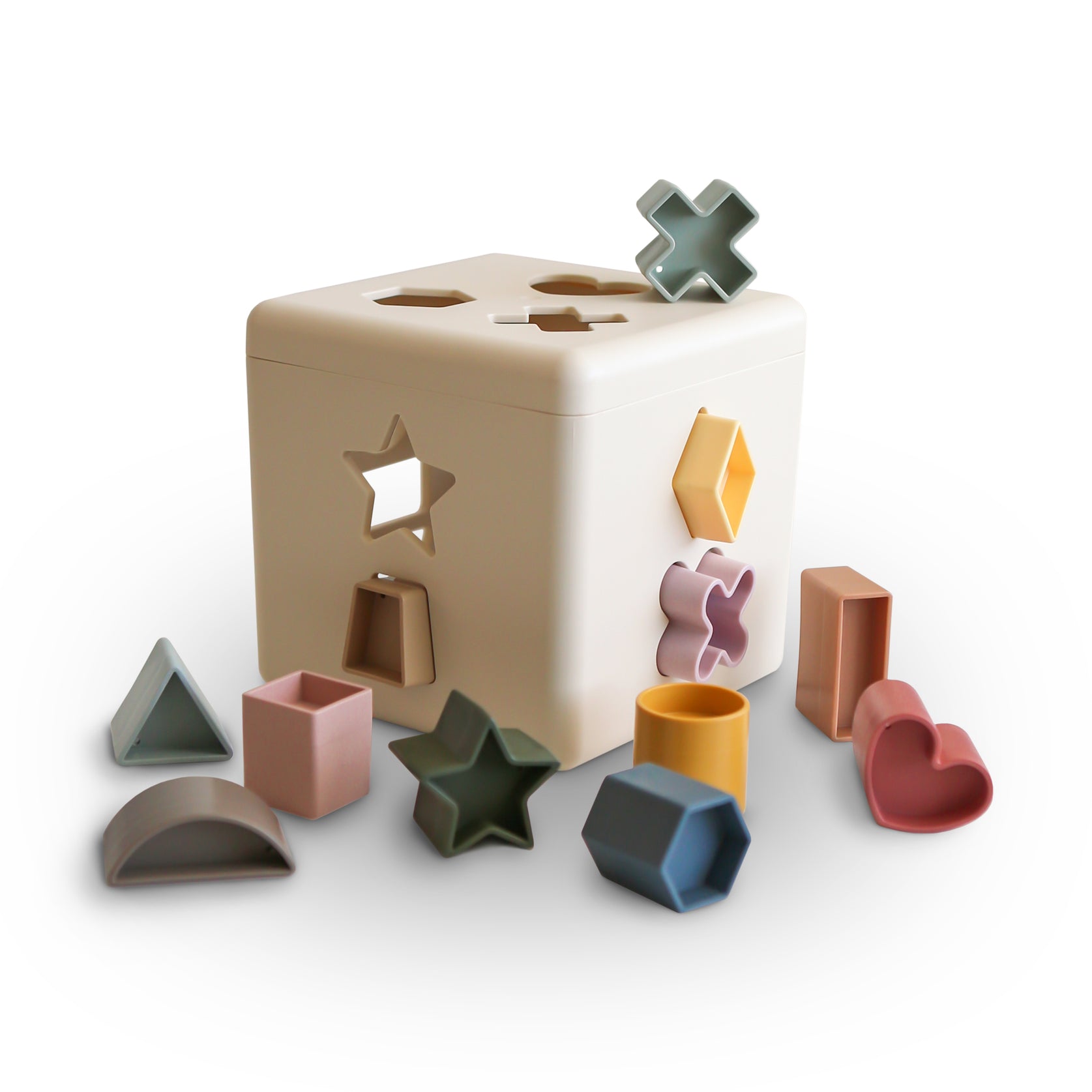 Shape Sorting Box by Mushie & Co