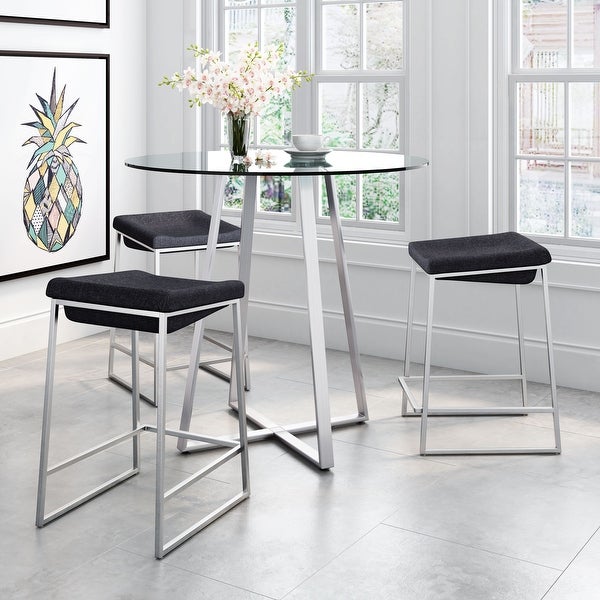 Dunbar Counter Stool (Set of 2) Dark Gray