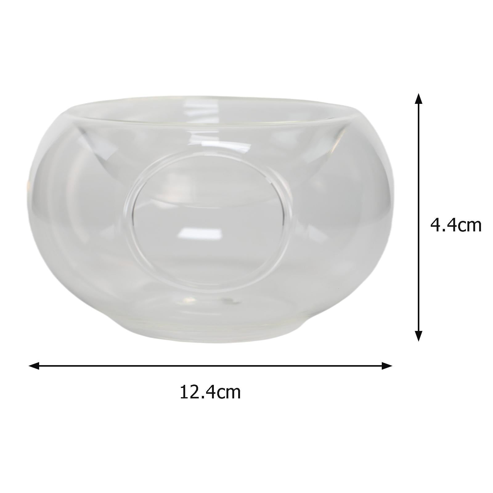 Glass Salad Bowl，Reusable Bowl for Breakfast， Serving， Decoration， Party ， 300ml