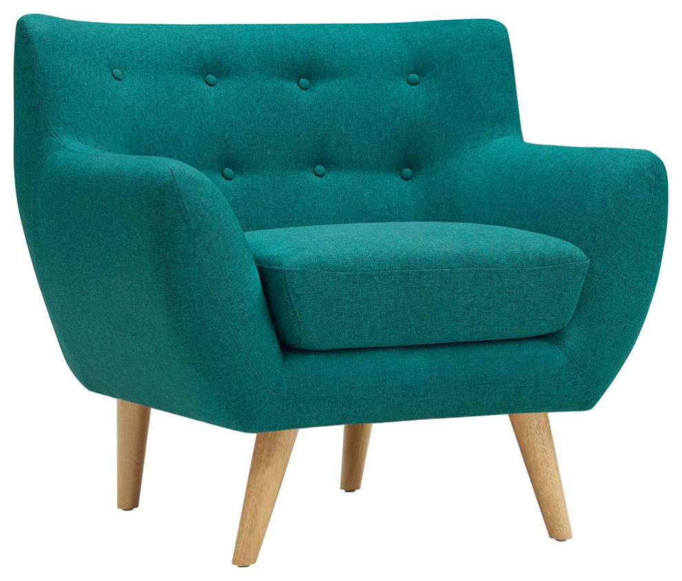 Marcy Teal 2 Piece Living Room Set   Midcentury   Living Room Furniture Sets   by V.S.D Furniture  Houzz