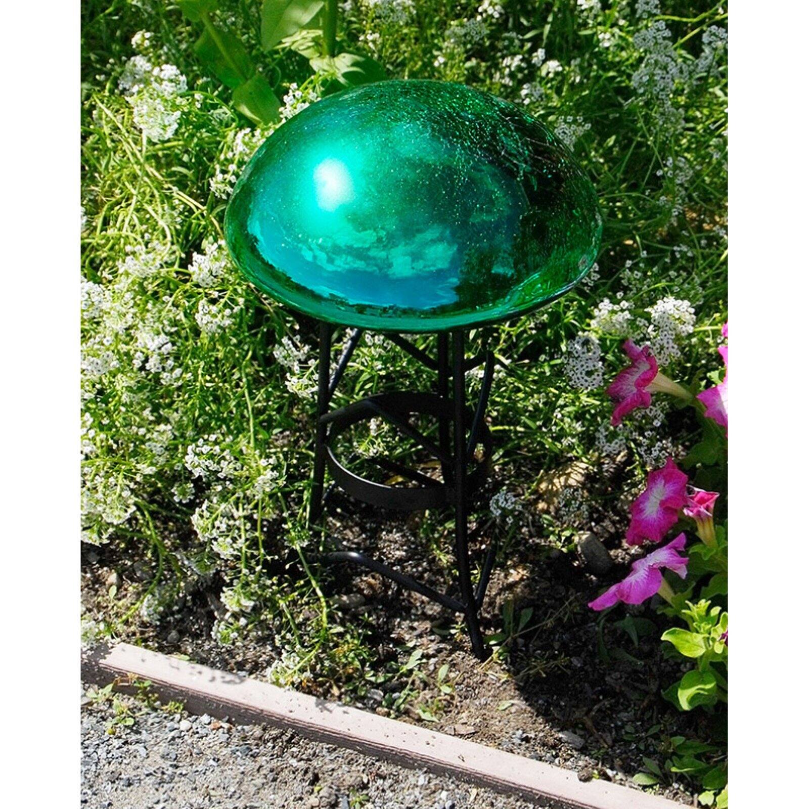 Achla TS-S-C Garden Toad Stool - Silver Crackle