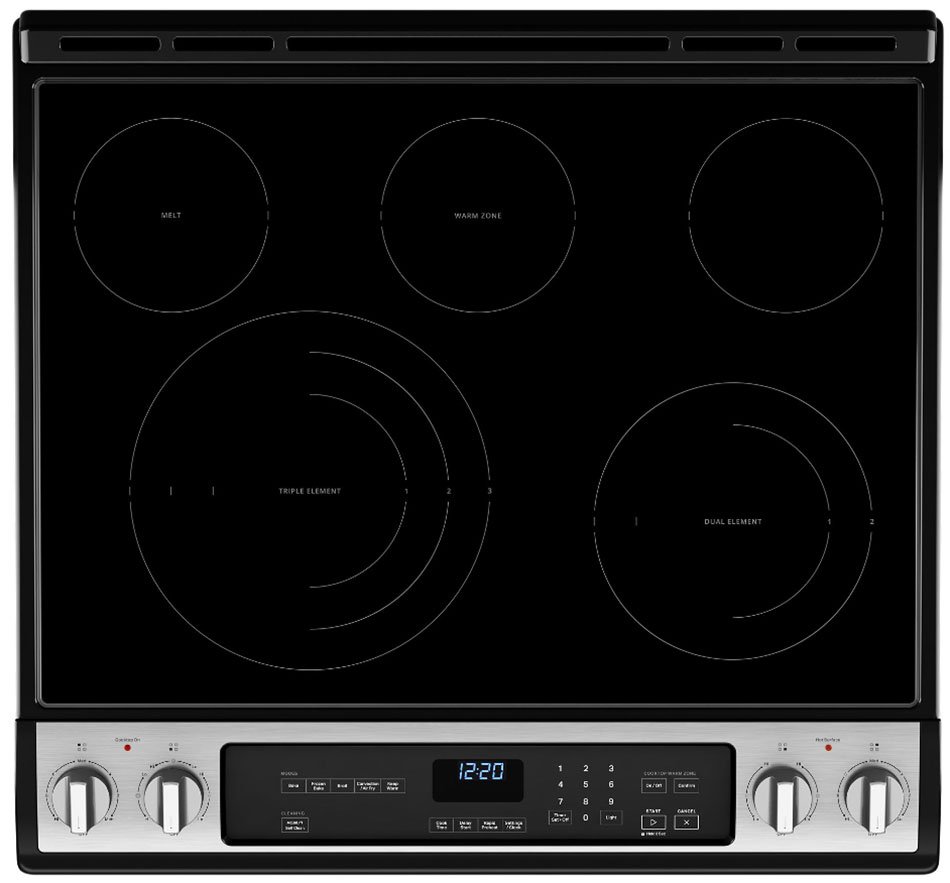 Whirlpool 6.4 Cu. Ft. Fingerprint Resistant Stainless Steel 7-In-1 Air Fry Slide-In Electric Oven