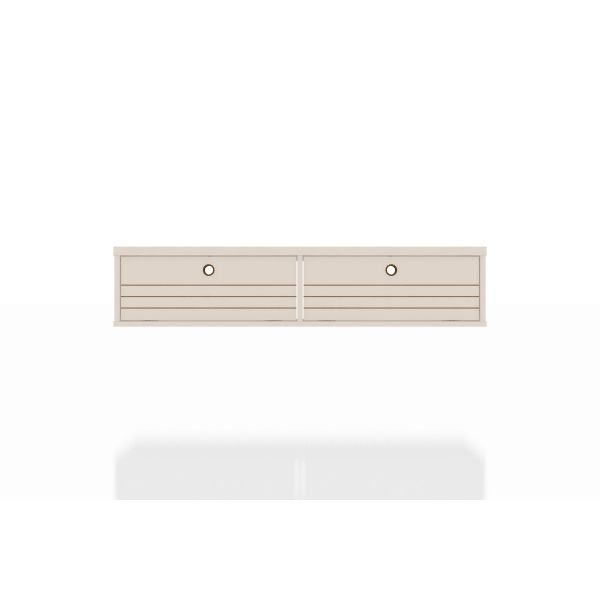 Liberty 42.28 Floating Office Desk in Off White