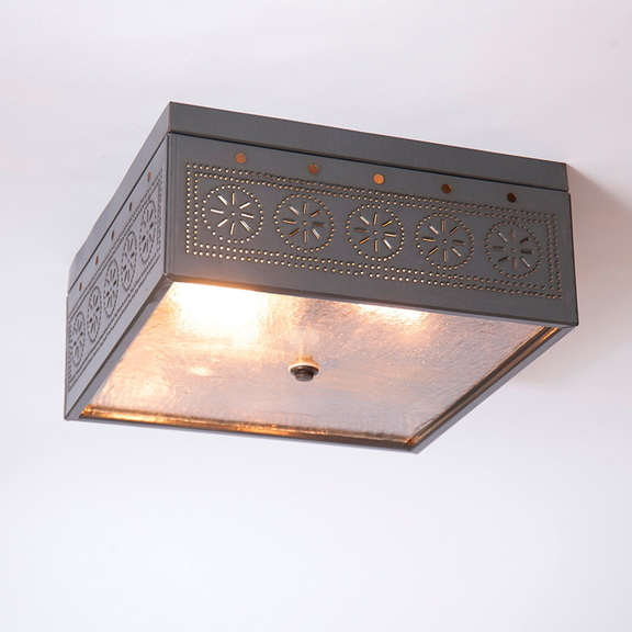 Irvin's Tinware 431CCT Square Ceiling Light with C...