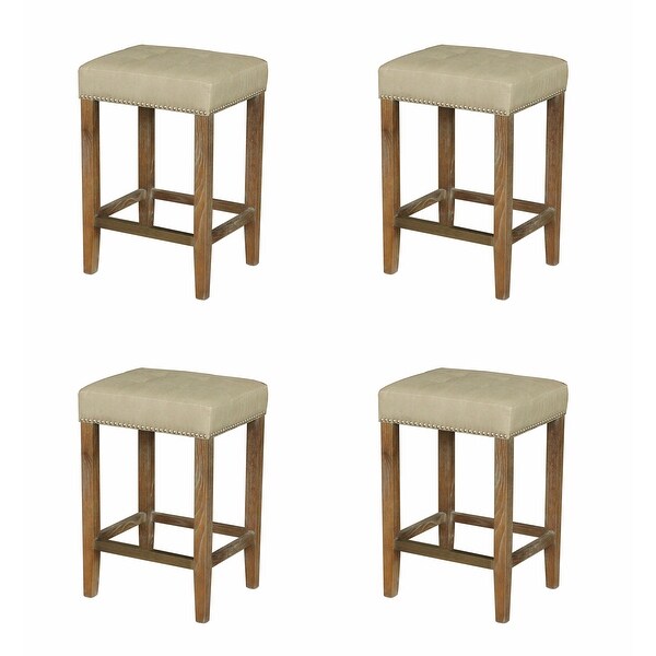 Carbon Loft Woolley Modern French Style Bar Stool (Set of 4)