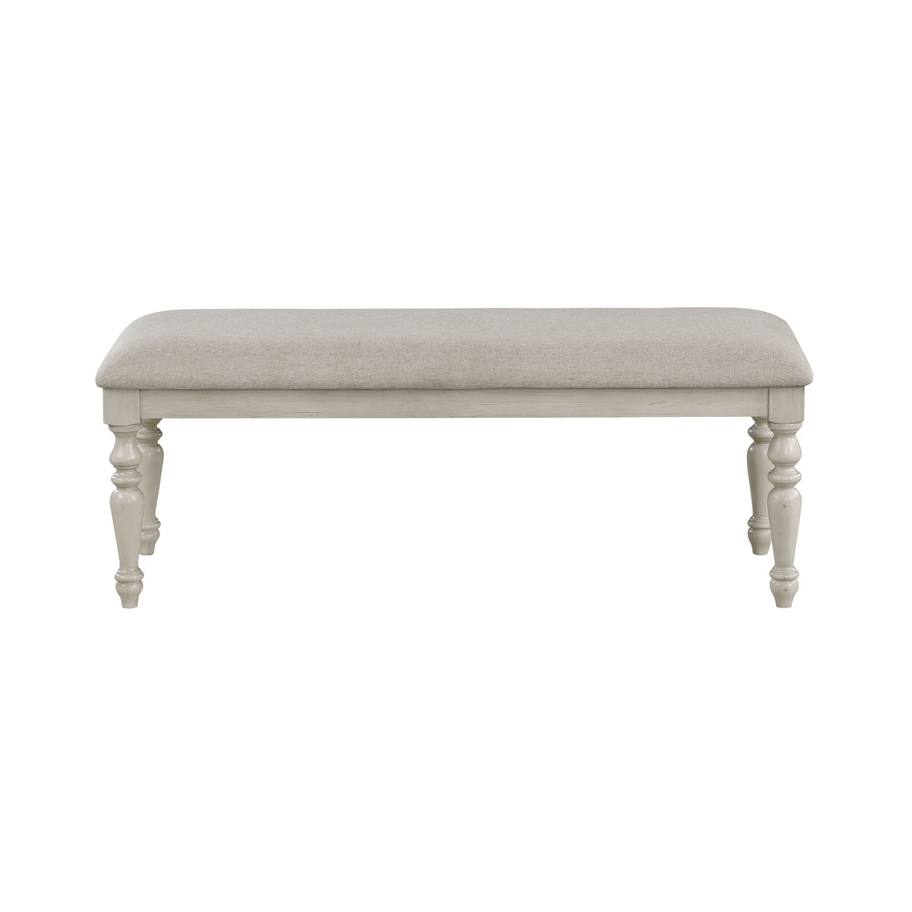 New Classic Furniture Elysia White Dining Bench