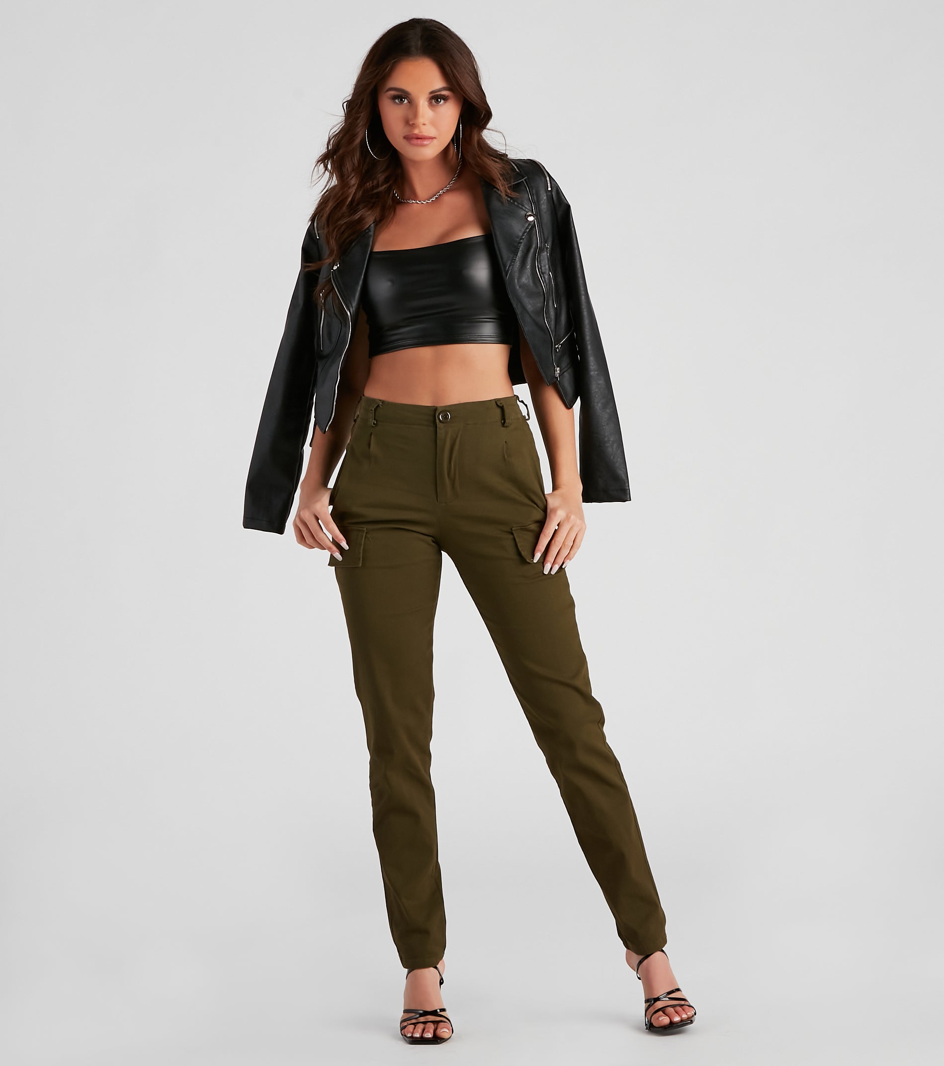 Cool Girl Cargo Skinny Pants