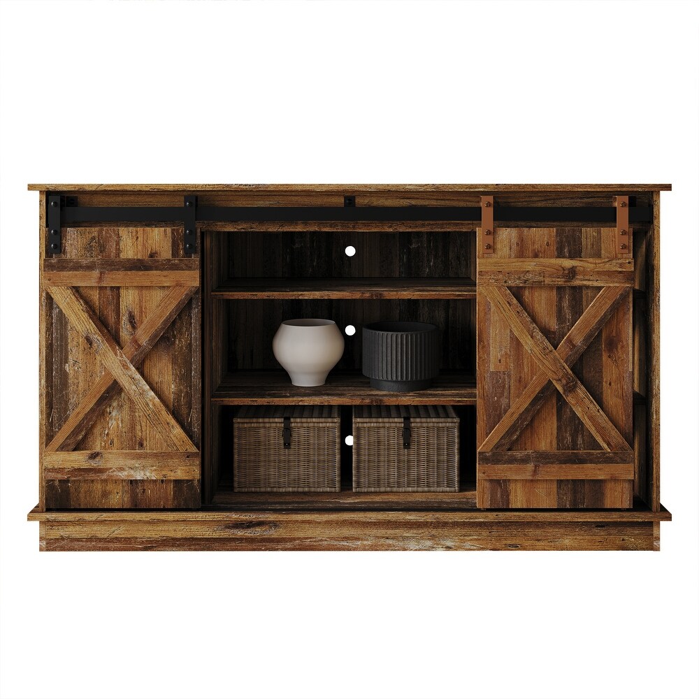 CraftPorch Vintage Style X shaped TV Stand Console