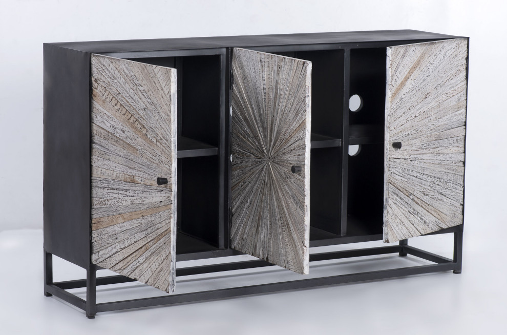 Astral Plains Accent Cabinet   Industrial   Entertainment Centers And Tv Stands   by HedgeApple  Houzz