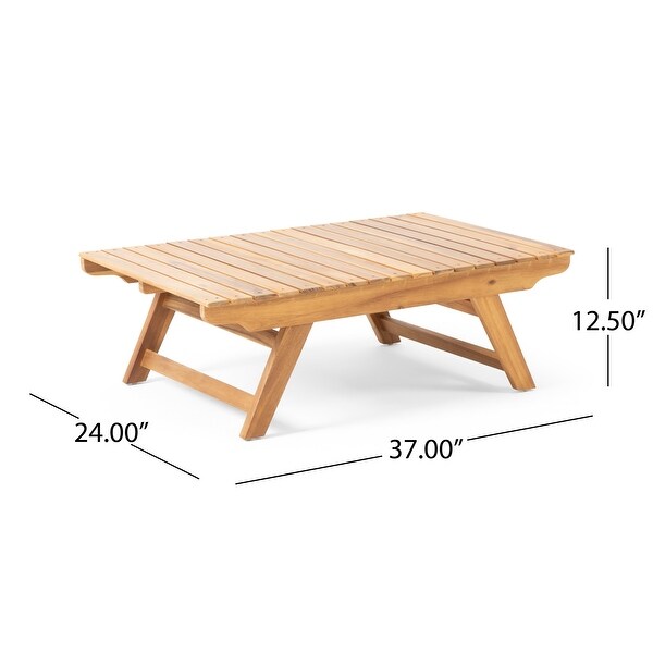 Sedona Acacia Wood 4piece Outdoor Chat Set by Christopher Knight Home