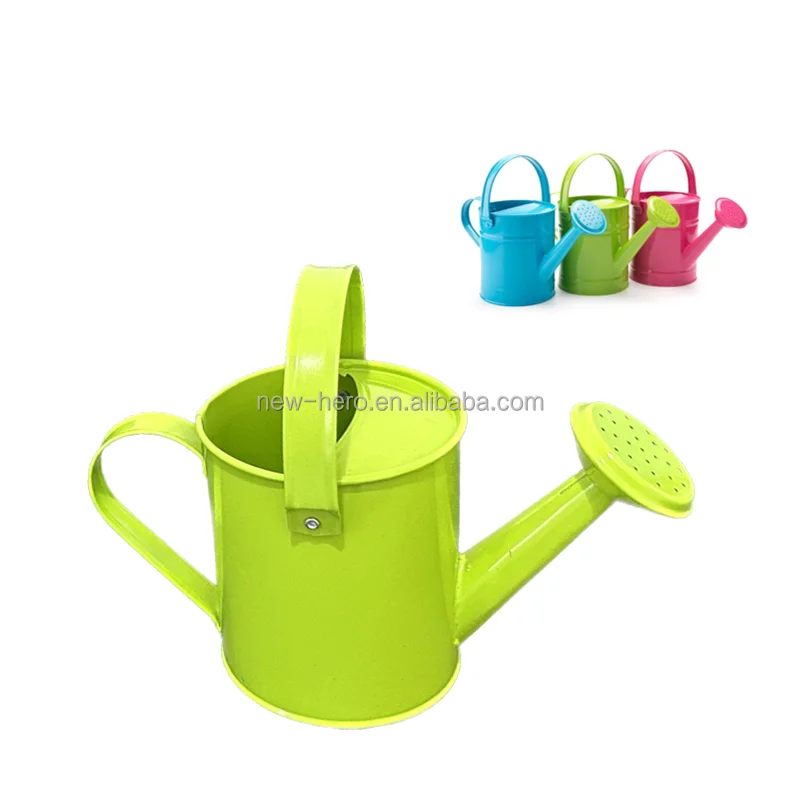 0.5 Liter Garden Water Cans Galvanized Kid Adult Colorful Coating Metal Modern Garden Watering Cans Sprinkle Water Sprayer Can