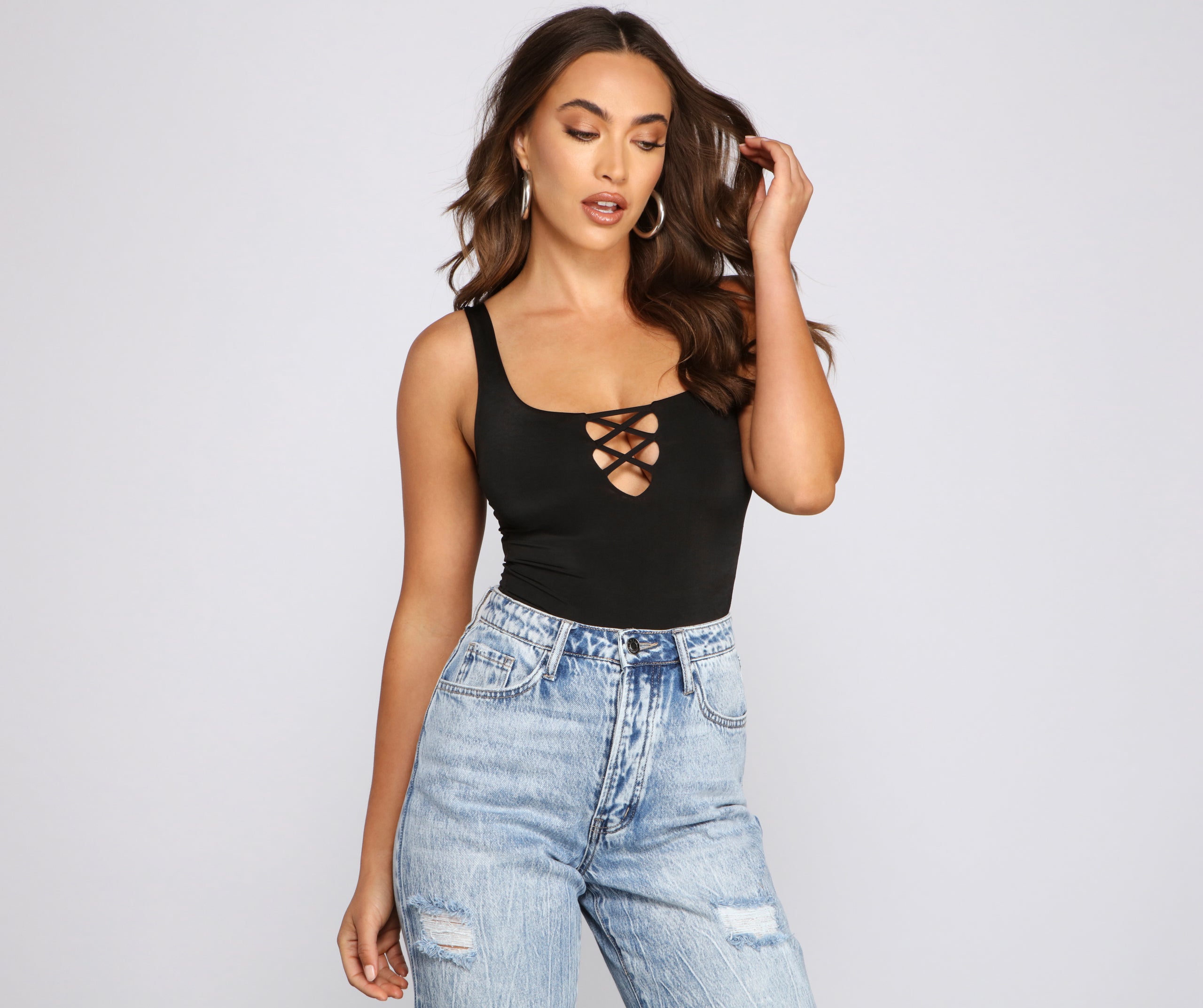 Keep It On-Trend Strappy Bodysuit