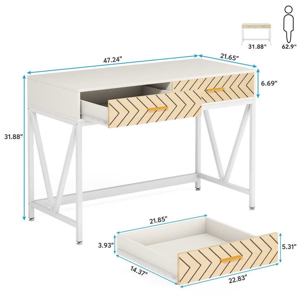 Writing Desk with Drawers Computer Desks for Home Office Simple Vanity Table