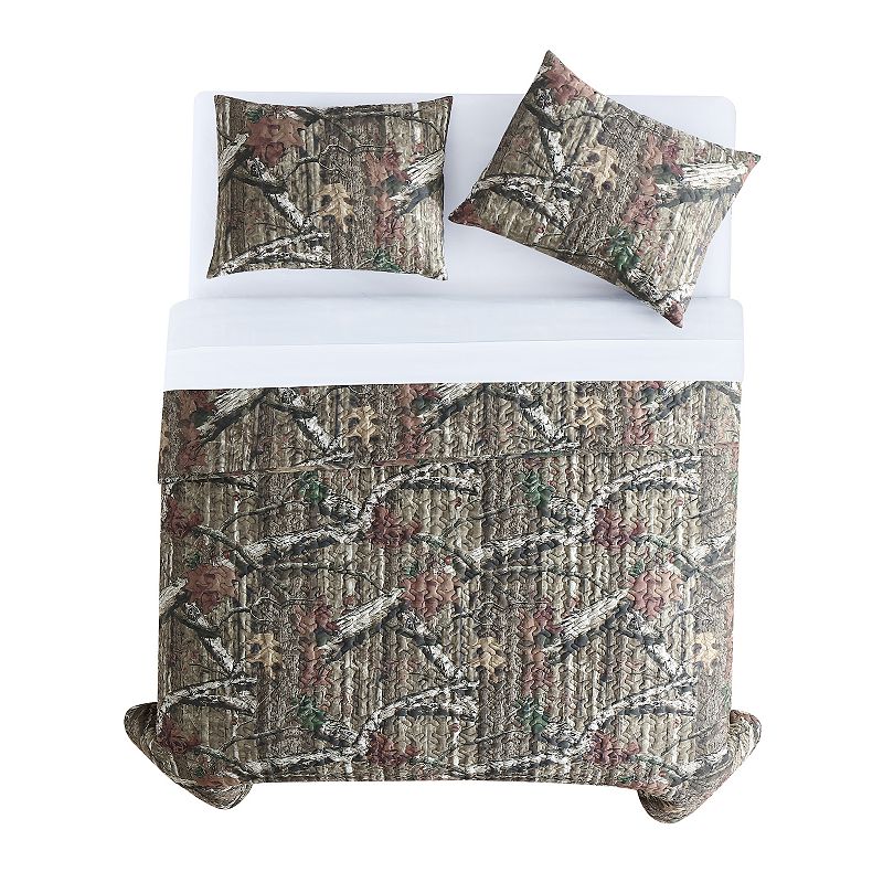 Mossy Oak Camouflage Quilt Set