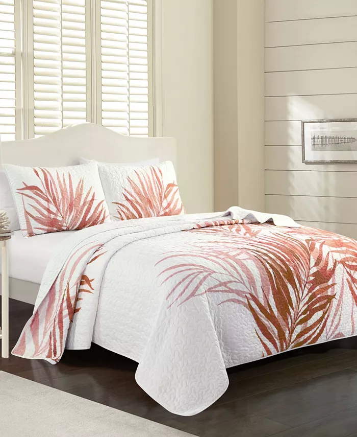 Elise and James Home Palm Leaf Tropical Jungle Quilt Set Collection