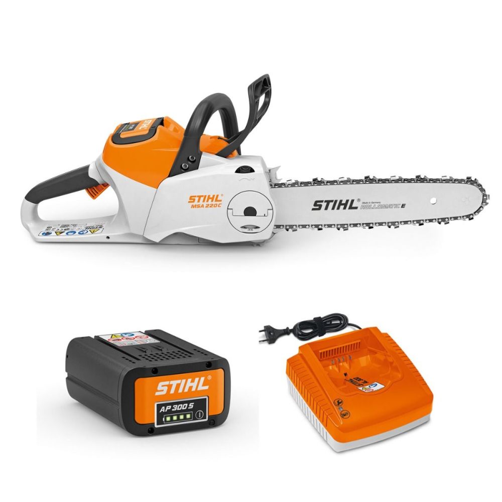 MSA 220 C-B 3/8 In. Pitch Chain Powerful Cordless 36V Lithium-Ion Battery Powered Chainsaw ;