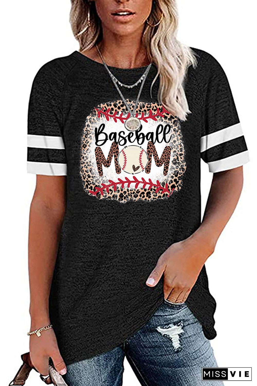 Baseball Mom Graphic Tees for Women Wholesale