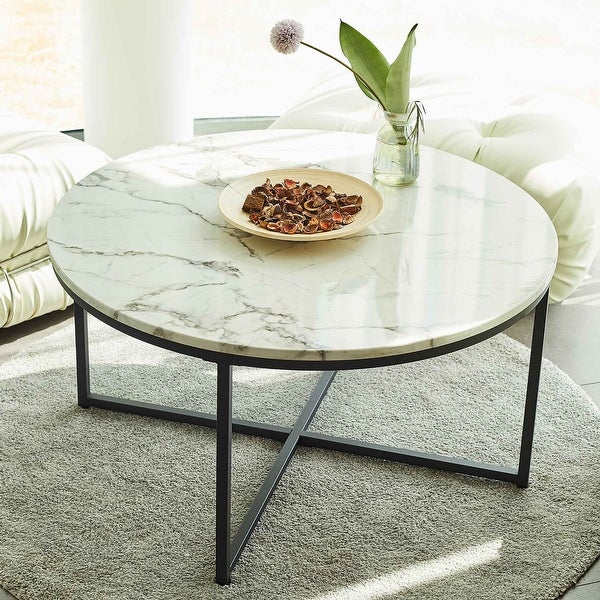 CO-Z Modern 36-inch Round Coffee Table