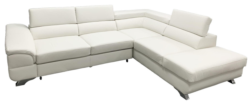 LAGOS Leather Sectional Sleeper Sofa   Contemporary   Sleeper Sofas   by MAXIMAHOUSE  Houzz