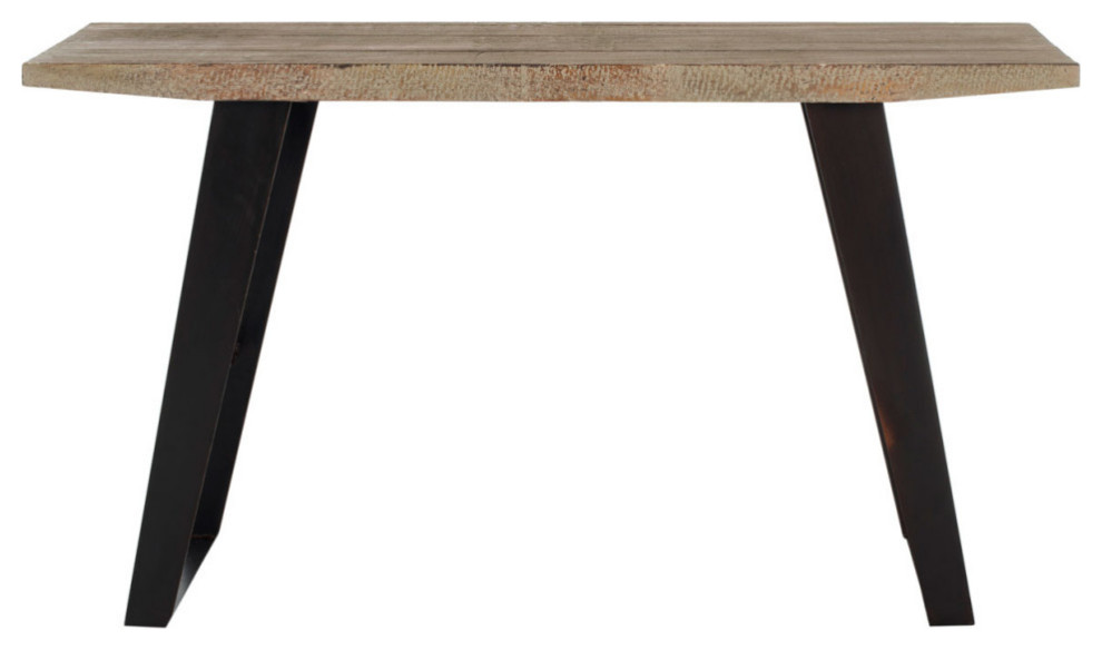 Ginny Console Natural/ Black   Industrial   Console Tables   by AED Luxury Home Decor  Houzz