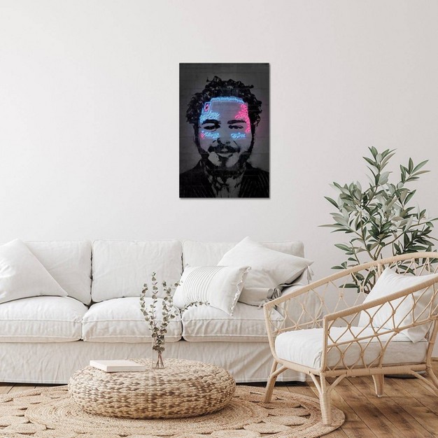 Post Malone By Octavian Mielu Unframed Wall Canvas Icanvas