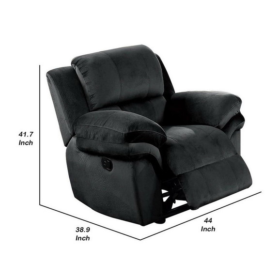 Benjara BM232422 Fabric Upholstered Power Recliner...