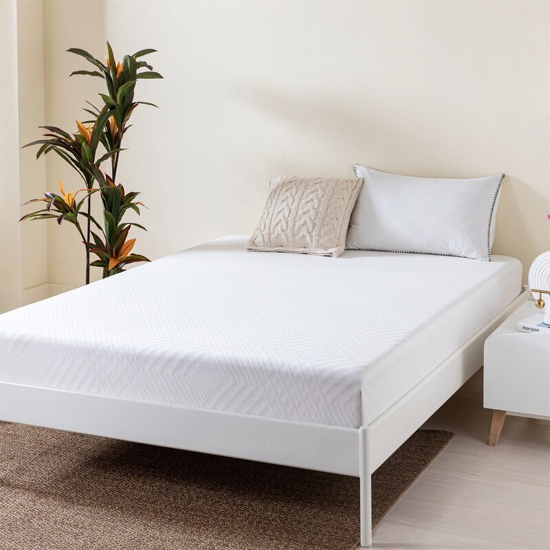 8 inch Green Tea Gel Infused Memory Foam Mattress for a Cool Sleep Bed in a Box