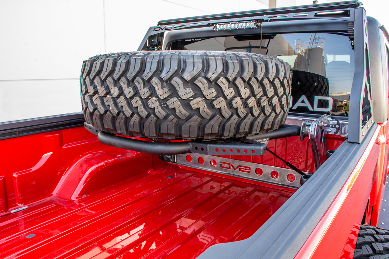 DV8 Offroad Adjustable Tire Carrier Spare Tire Carrier