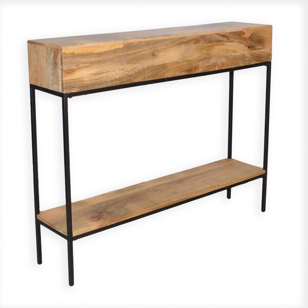 Brown Wood/Metal Ingrid Console