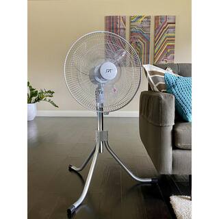 SPT Adjustable-Height 36 in. Oscillating Pedestal Fan with Heavy Duty SF-1816B