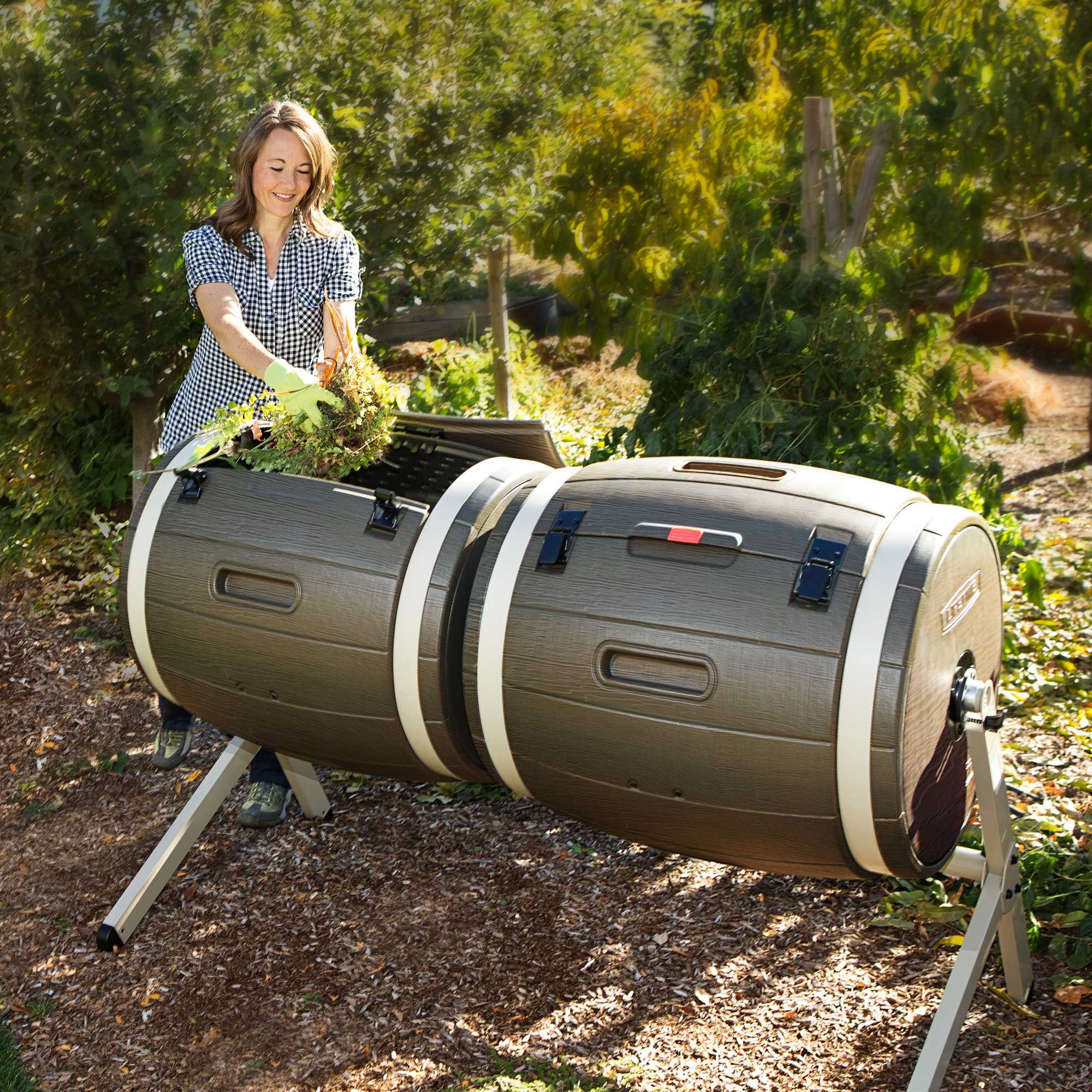 Lifetime Double Bin Rotating Composter (100 gallon)