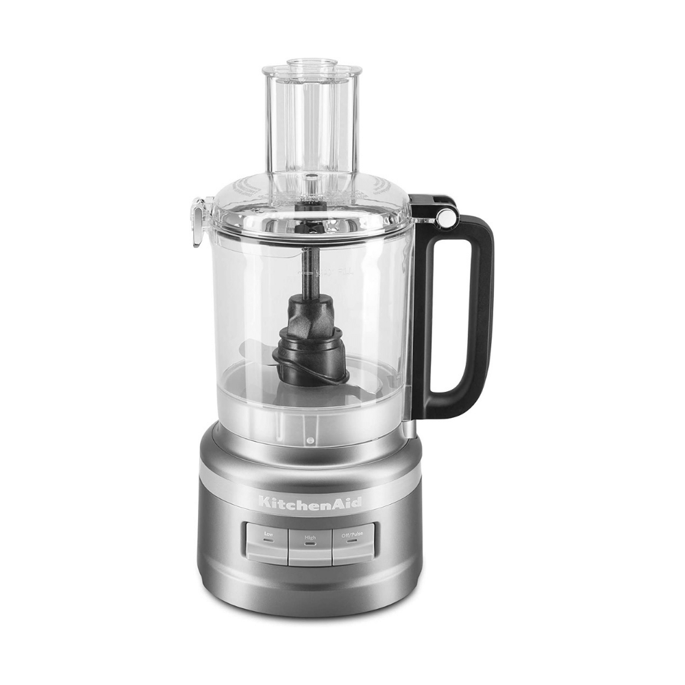 KitchenAid KFP0918CU Easy Store Food Processor， Size 9 Cup， Contour Silver