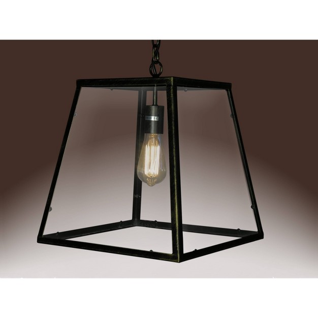 X 14 quot X 14 quot Minerva 1 Light Edison Lamp Black Warehouse Of 