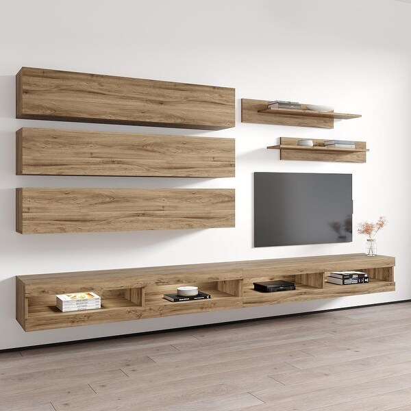 Fly J1 34TV Wall Mounted Floating Modern Entertainment Center