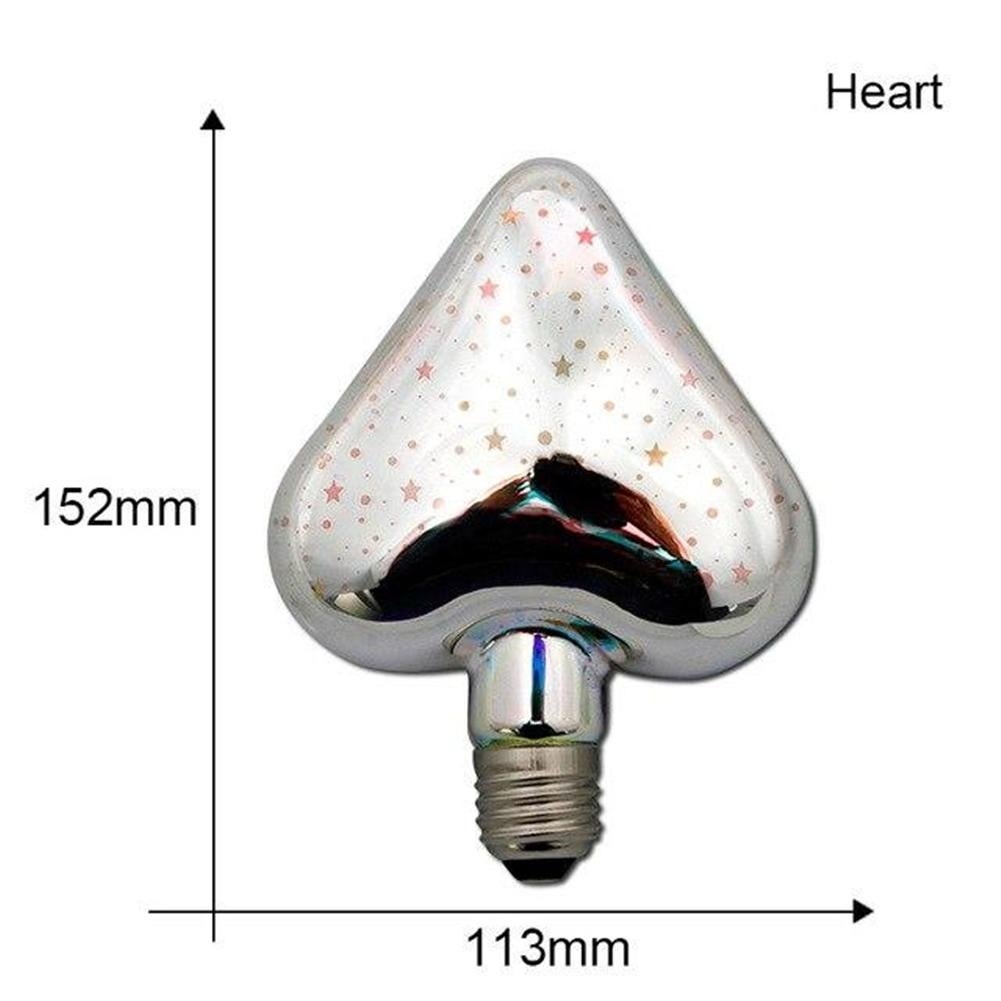 3D retro Vintage Night Light Led Bulb Lamp 220V G95 Lampara Ampoule lampada Star Holiday Decoration Lighting heart - Medium Shopping - The Best Deals on String Lights | 33810359