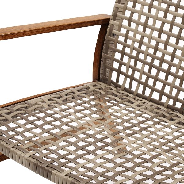 Ridley 2Pc Outdoor Wicker And Metal Armchair Set