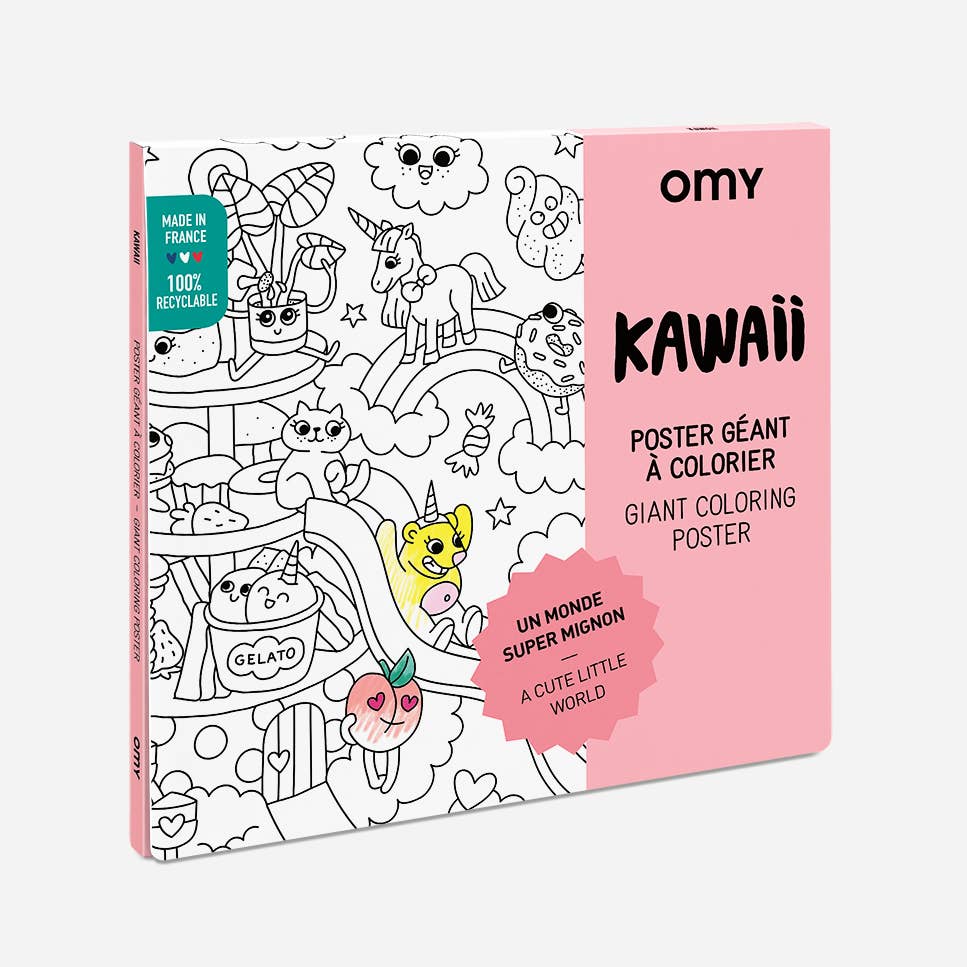 Giant Coloring Poster - Kawaii by OMY