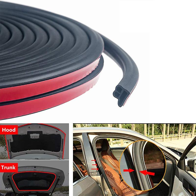 Auto Door Rubber Seal Strip Car Sealer L/u-type Cars Trunk Edge Seals Strips Sealing Adhesive Stickers Soundproofing Weatherstrip