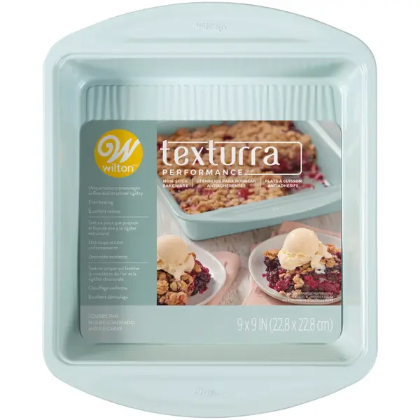 Wilton 9 x 9-Inch Texturra Performance Non-Stick Bakeware Square Pan