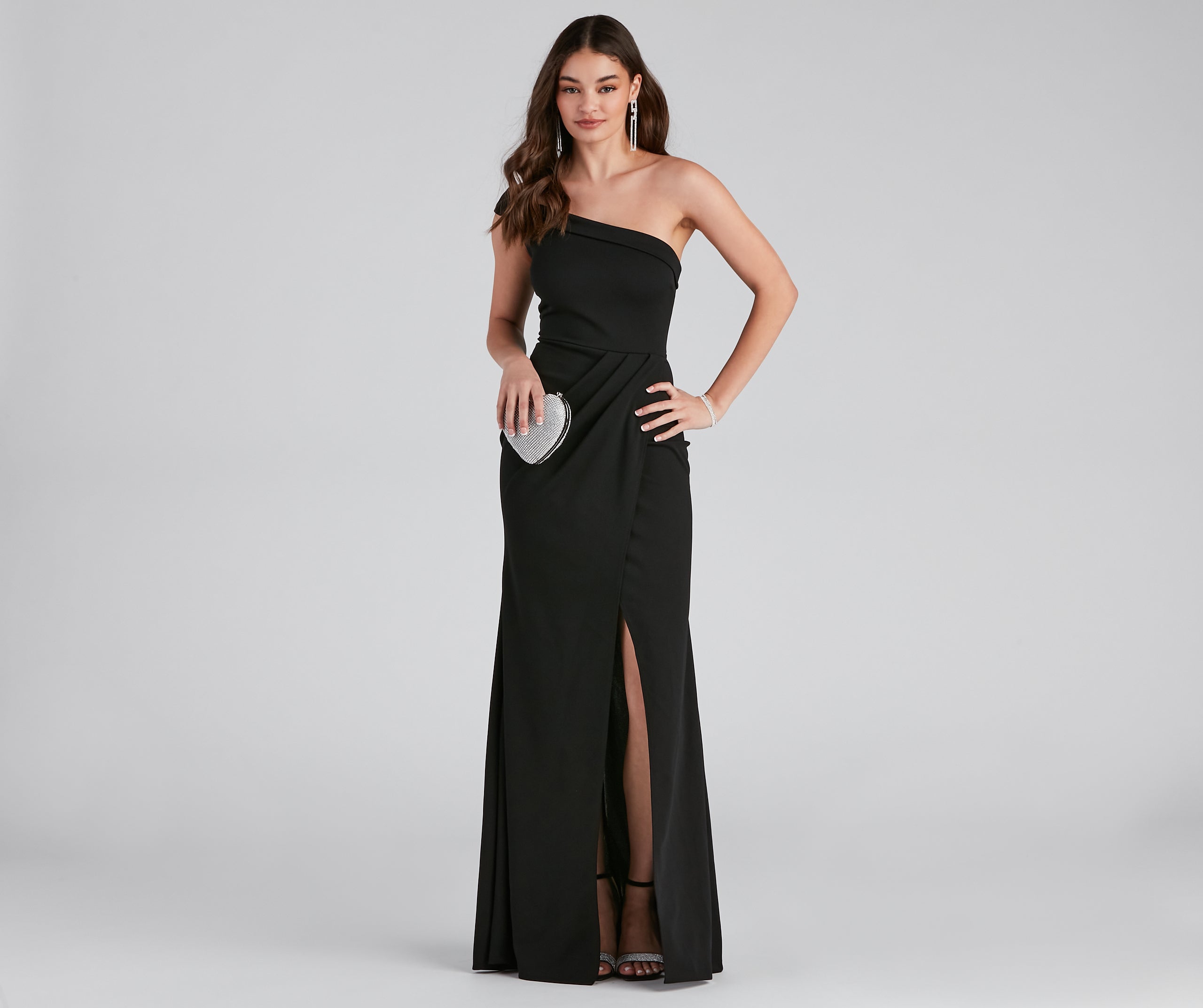 Susana Asymmetric Off Shoulder Mermaid Dress