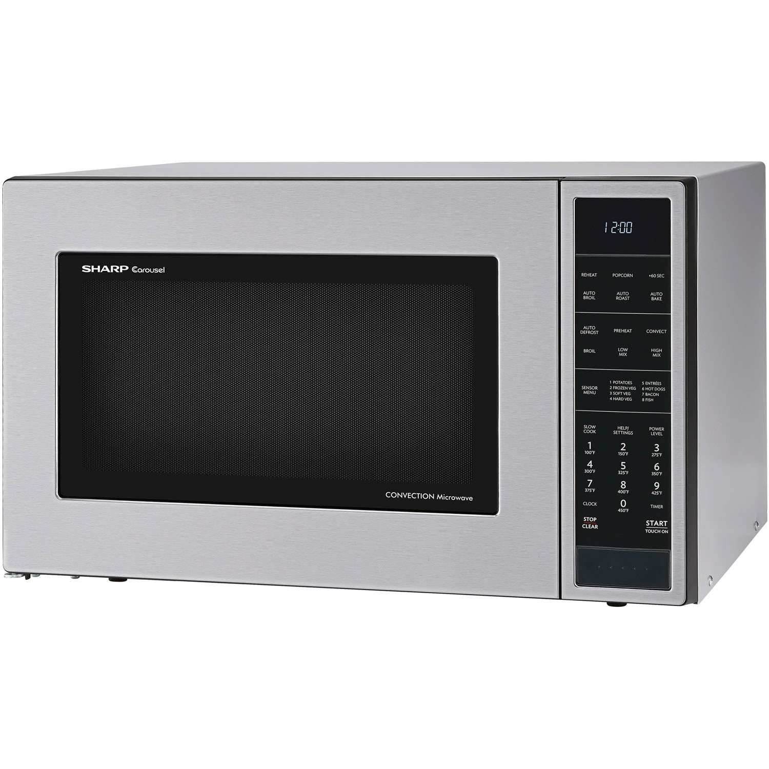 Sharp 1.5 Cu. Ft. 900W Convection Microwave Oven, Stainless Steel