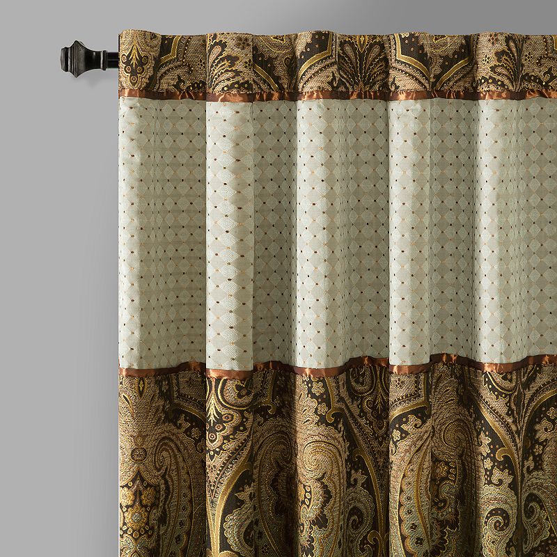 Hampton Hill 1-Panel Canovia Springs Light Filtering Window Curtain