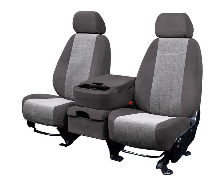 CalTrend Center Velour Seat Covers for 2003-2006 Chevy/GMC Tahoe|Yukon - CV337-03RR Charcoal Premier Insert with Classic Trim