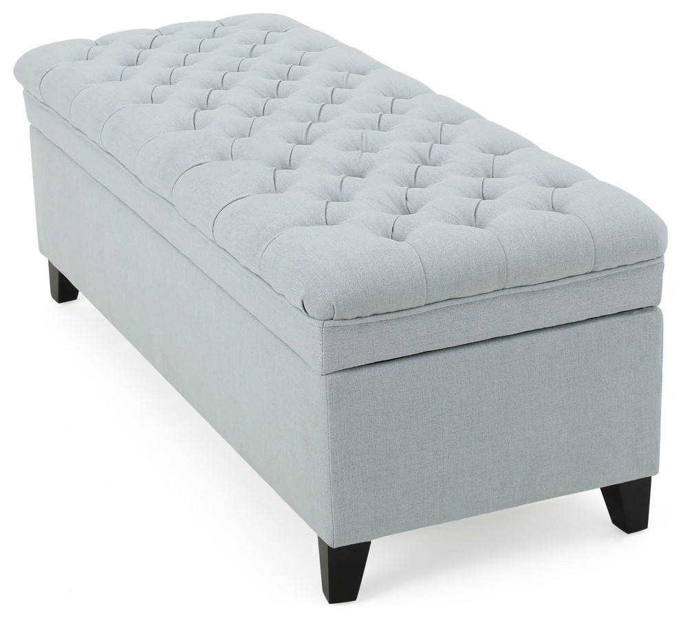 GDF Studio Laguna Tufted Storage Ottoman   Transitional   Footstools And Ottomans   by GDFStudio  Houzz