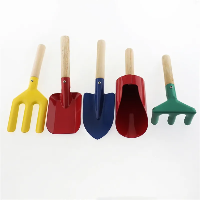 Hot selling Garden Plastic Plant Shovel Rake Yard Mini Hand Garden Planting Tool 8 Sets For Kids