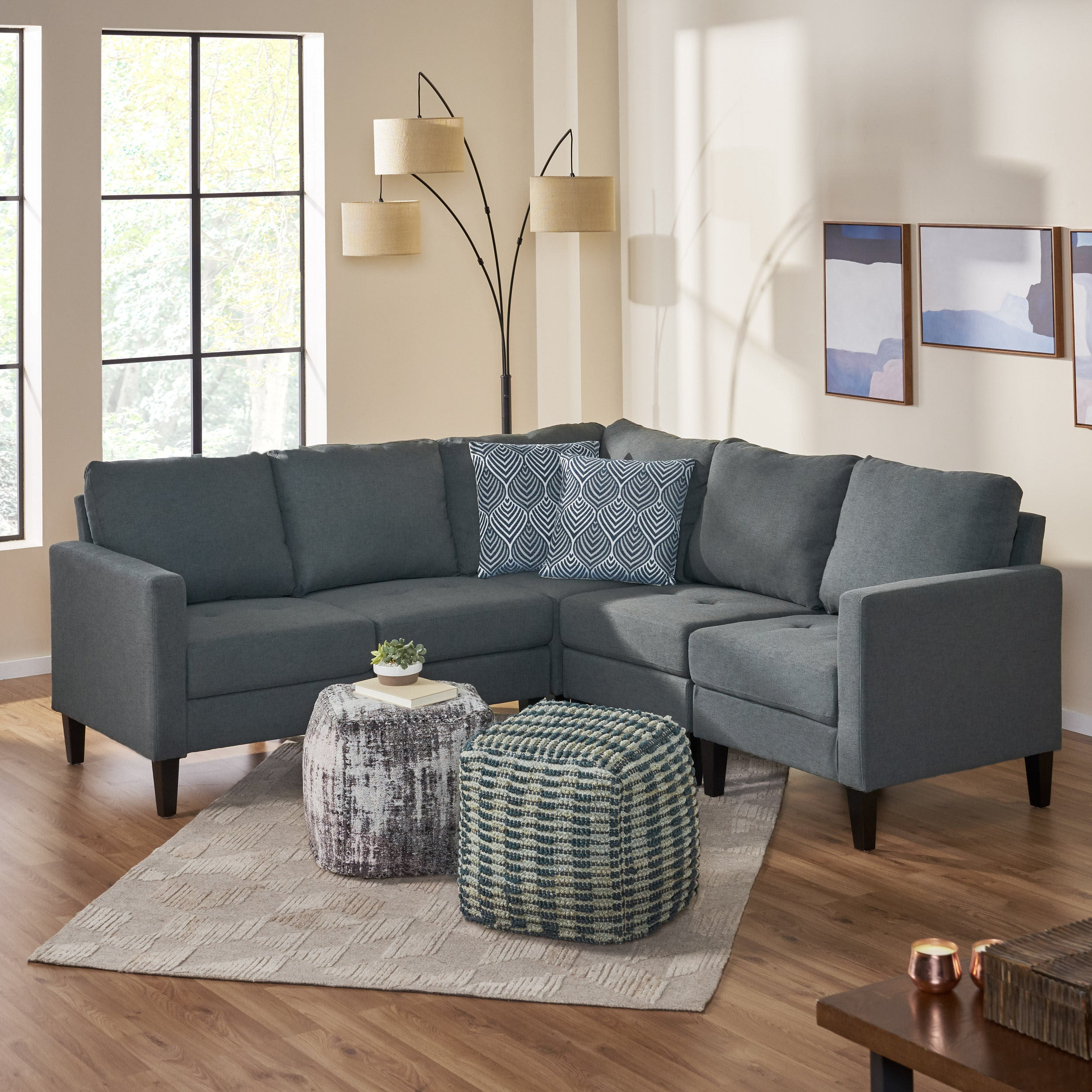 Bridger Fabric Sectional Couch