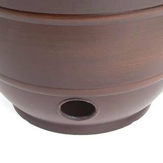 LIBERTY GARDEN Banded High Density Resin Hose Holder Pot with Drainage LBG-1924