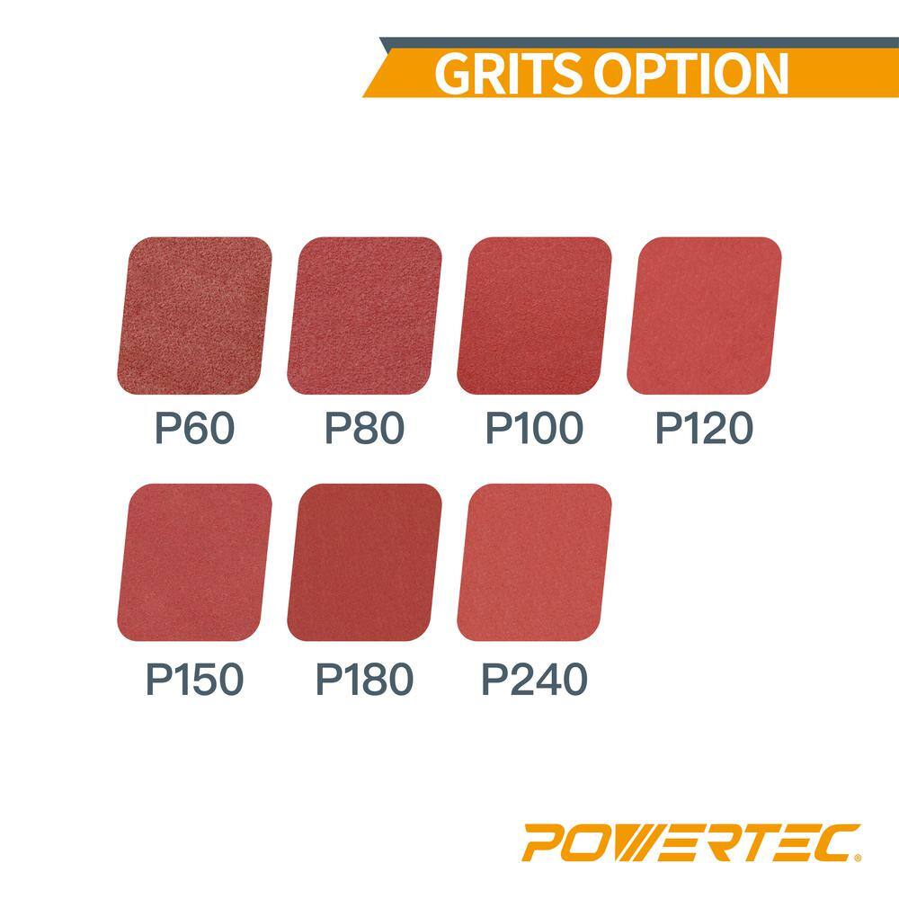 POWERTEC 9 in. 80 Grit PSA Aluminum Oxide Sanding DiscSelf Stick (10-Pack) 110580